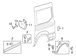Wheel Arch Molding Air Deflector - Left