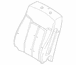 Seat Cushion Pad Back - Left, Front