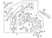 Fender Brace Bracket Rail Reinforcement - Right, Front