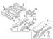 Bumper Impact Bar Bracket - Right, Rear, Center