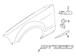 Fender Emblem Name Plate - Left