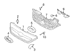 Grille Molding Reinforcement - Front, Upper