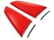 Mustang 2017-2023 Air Design® Race Red Side Quarter Window Scoop