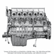 3/4 Engine for MBE 4000 12.8L EPA04 with Manual Transmission