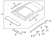 Sunroof Molding Roof Headliner - Front