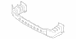 Bumper Impact Bar Floor Crossmember Reinforcement Rebar - Front
