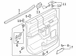 Door Interior Trim Panel - Right, Rear, Upper 18 Radio Speakers