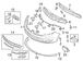 Fog Light Trim Lamp Bracket - Left, Front