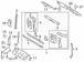 Radiator Support Panel Bracket Air Deflector - Front
