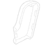 Seat Latch Cover - Left, Rear, Outer