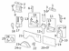 C Pillar molding Body Trim Panel - Bus (M2), Left (Crew Van)