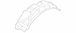 Quarter Panel Splash Shield Wheelhouse - Left