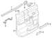 Interior Door Pull Handle Cover - Left, Rear (Phantom/Raptor)