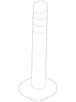 Coat Hook Screw Interior Grab Bar - 4.2 x 32MM
