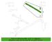 Roof Luggage Carrier Cross Rail Support - Rear