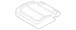 Seat Cushion Foam Pad - Right, Rear