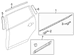 Door Reveal Molding Window Frame - Left