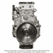 Long Block Engine for Detroit Diesel DD13 12.8L GHG17 with Rear Sump, ESN 0917729 and Earlier Models with 3 Rocker Jake