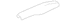 Roof Luggage Carrier Side Rail Cap Rack Slat Cover - Right, Rear