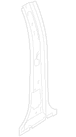 B Pillar Panel Body Reinforcement - Left, Inner