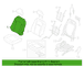 Seat Back Cushion Cover - Left, Front