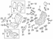 Seat Back Cushion Cover - Left, Rear
