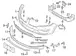 Reinforcement Bumper Guide Marker - Left, Front