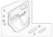 Door Interior Trim Panel - Left, Rear, Lower