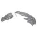 Brake Dust Shield Splash Guard - Left, Front (ST)