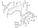 Fender Insulator Wheelhouse - Front, Rear (Reserve)
