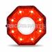 DUAL COLOR LED WARNING LAMP RED AND WHIT
