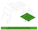 Floor Carpet Luggage Compartment (LWB Kombi)