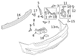 Bumper Cover Support Rail Filler - Right, Rear 5.2L (Shelby)