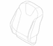 Seat Back Cushion Cover - Right, Front (S, SE)