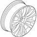 Wheel Rim 21 X 9 Alum P Finish
