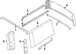 Body C-Pillar Molding Door Window Frame - Left