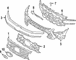 Grille Centre Molding Cover <br>Grille Insert Surround Top - Front, Upper, Center