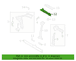 Roof Side Rail Airbag Seat Sensing Bracket - Right, Inner