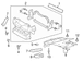 Radiator Support Splash Shield Stone Deflector - Front 5.2L