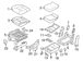 Seat Frame Trim Panel Cover - Left
