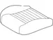 Cover Seat Cushion - Left, Front (GT)