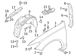 Fender Filler Panel - Left, Front