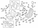 Seat Armrest CAPTAINS CHAIRS Perforated - Left, Rear