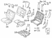 Seat Armrest <br>Armrest attached to the cover pad Base - Rear