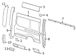 Body D-Pillar - Right, Rear, Outer