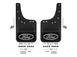 F-150 Lightning 2022-2024 Gatorback Rear Pair Splash Guards with Black Ford Oval on Black