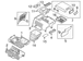 Center Console Panel - Rear, Upper,