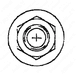 Stud 7/16 - 14 x 5 1/4 Long, Hexagonal Flange