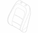 Seat Back Cushion Cover - Left, Front