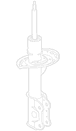 Suspension Strut Shock Absorber - Front 2.3L (TRAIL)